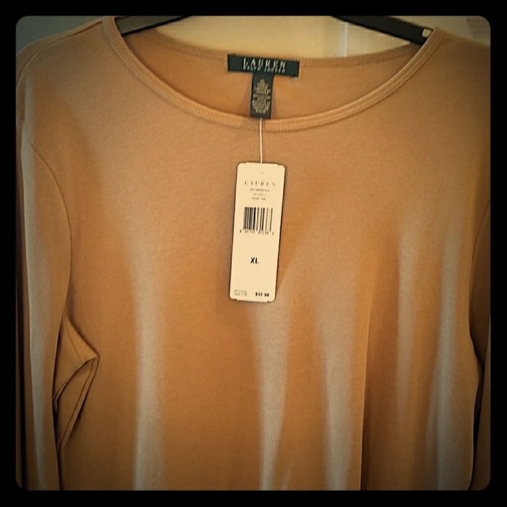 RALPH LAUREN -Embossed Sleeve Pullover